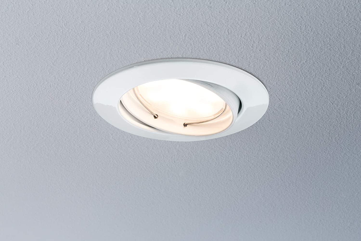 Paulmann 93977 LED Coin Flat Complete Set Round Ceiling Spotlight ...