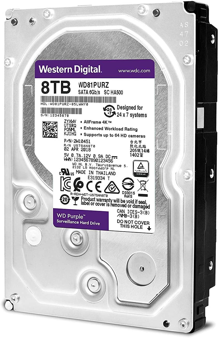 Western Digital Purple 8000GB Serial ATA III internal hard drive, Internal Hard Drives (3.5", 8000 GB, 5400 RPM - Image 2