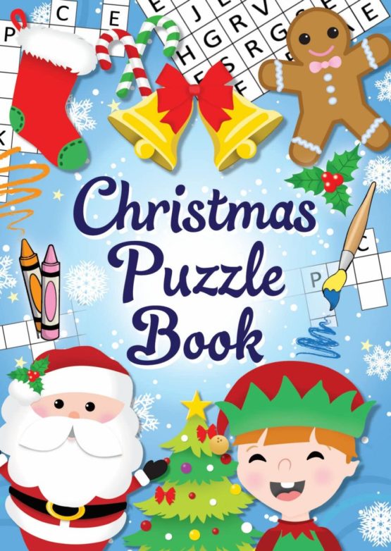 Christmas Book Henbrandt 12 Mini Christmas Puzzle Activity Books A6 - Girl or Boys Party Bag Fillers