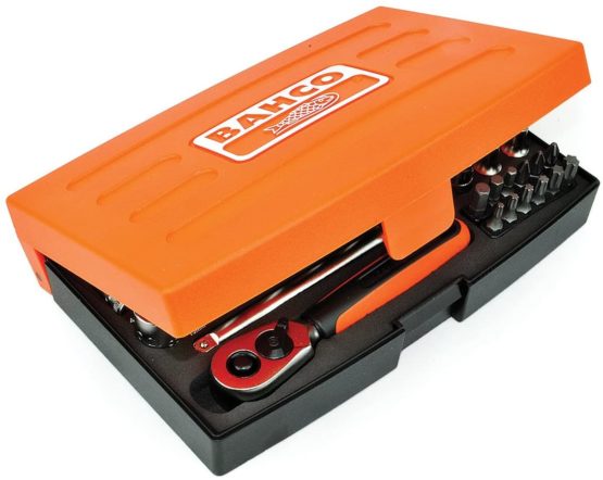 Bahco SL25L Socket & Mechanical Set, Metric 1/4" Dynamic Drive, 37 Pieces - Image 2