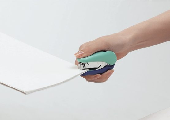 PLUS Japan, Flat Clinch Power Assist Stapler Mini in Red, 1 Piece Pack (1x 1 Flat Clinch) - Image 3
