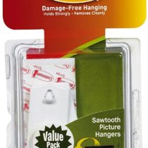 Command Sawtooth Picture-Hanging Hooks, 3-Hanger, 2 Pack