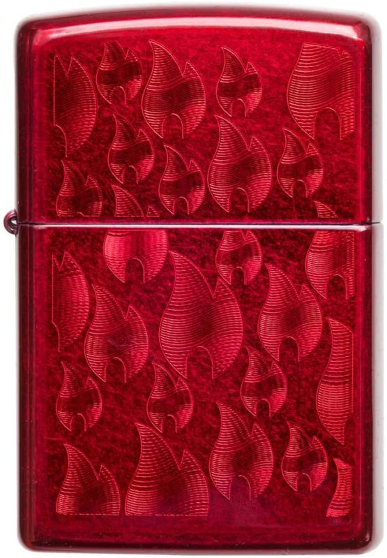 Zippo Unisex's ICED Flame Design Windproof Lighter, red, Regular - Image 2