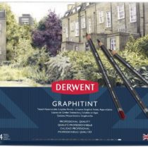 Derwent Graphitint Tinted Graphite Drawing Pencils, Set Of 24, Watersoluble, Professional Quality, 0700803