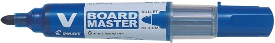 Pilot Begreen Recycled V Board Master Whiteboard Marker Bullet 6.0 mm Tip - Black/Red/Blue/Green/Orange, Wallet of 5 - Image 4