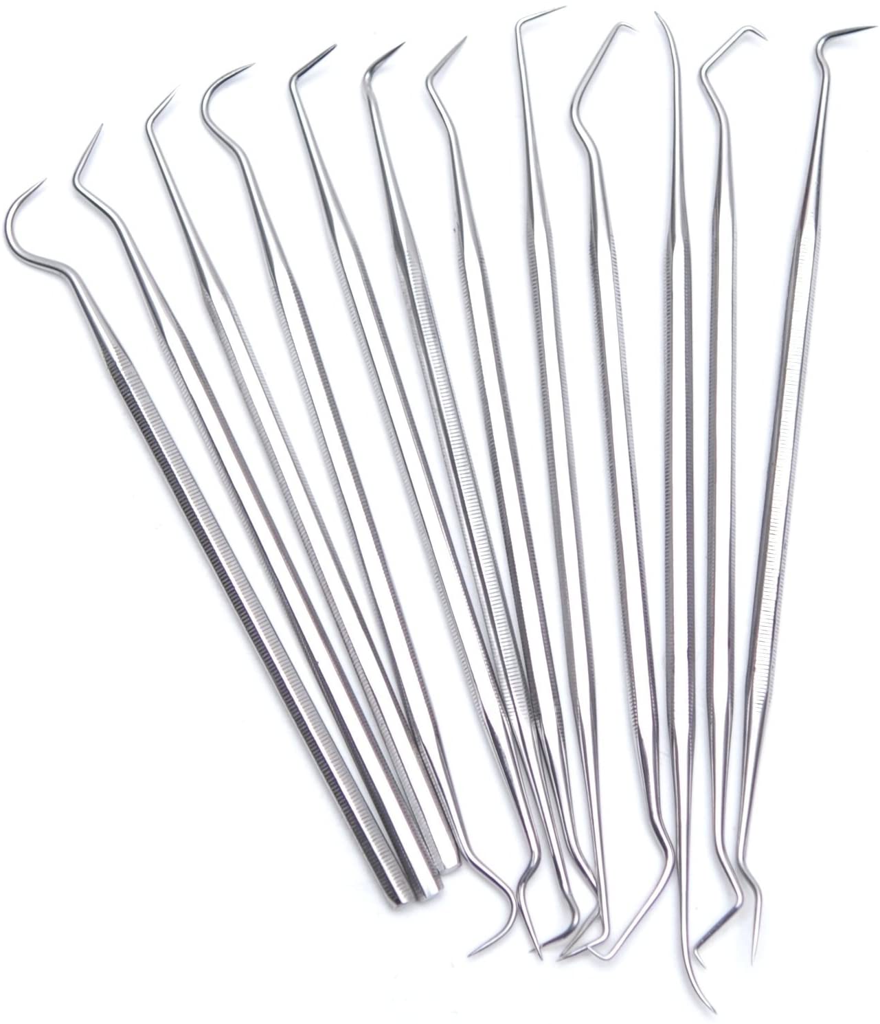 Rolson 59136 12 pc Stainless Steel Probe Set, Silver, 12 Pieces