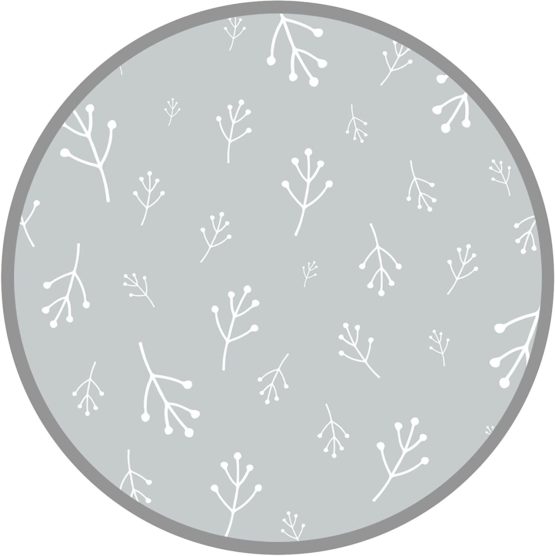 Dreamgenii Pregnancy Support and Feeding Pillow Cover, Floral Cotton Grey/White - Image 2