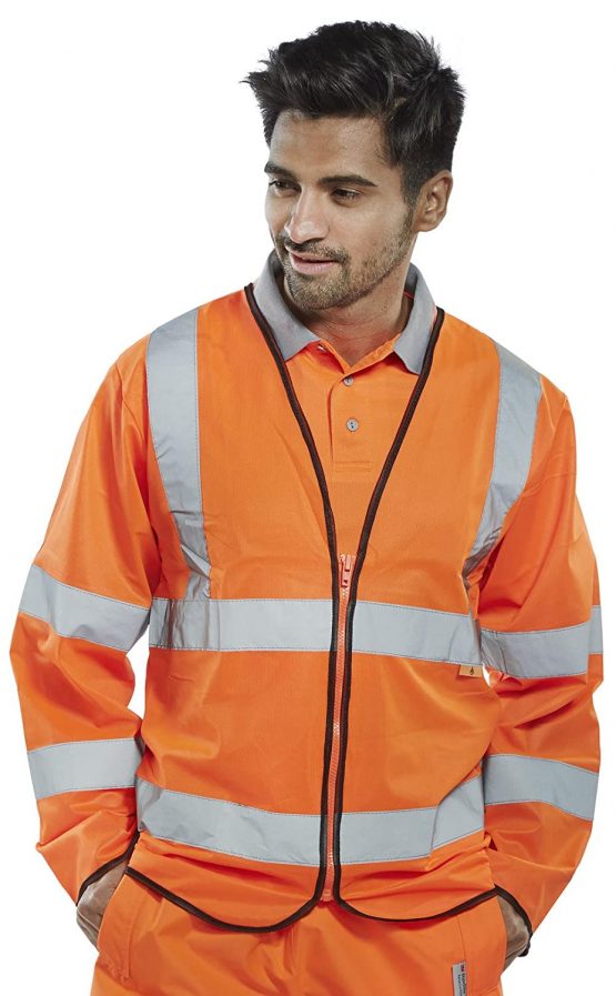 FIRE RETARDANT HI-VIS JERKIN ORANGE XXL - Image 2
