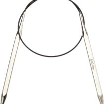 KnitPro 60 cm x 8 mm Nova Cubics Fixed Circular Needles, Shiny Brass