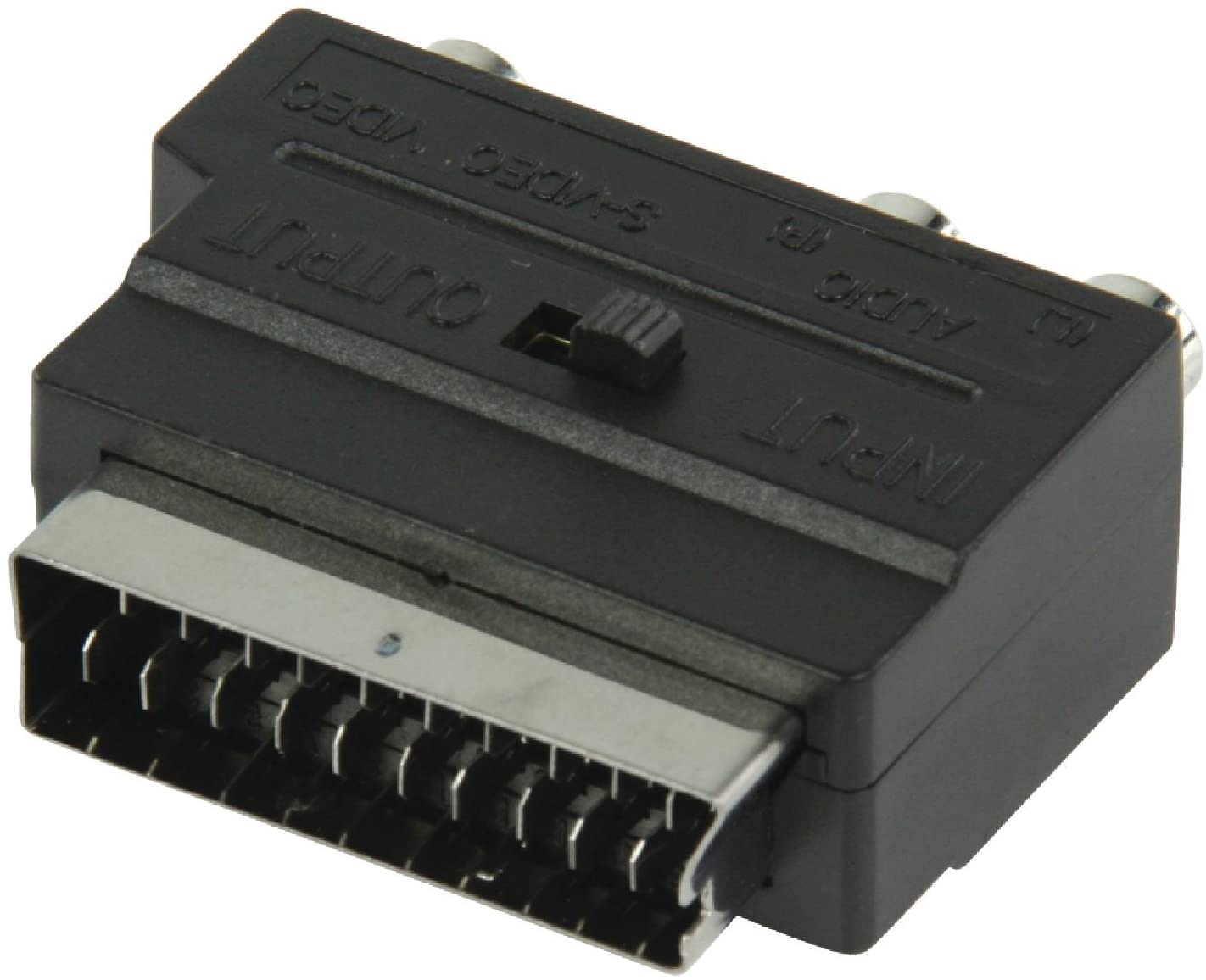 Valueline Switchable SCART Male to 3x RCA Female AV Adapter - Black - Image 3