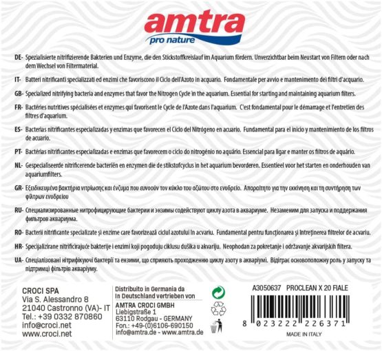 Amtra Proclean X Vial, 20-Count - Image 2