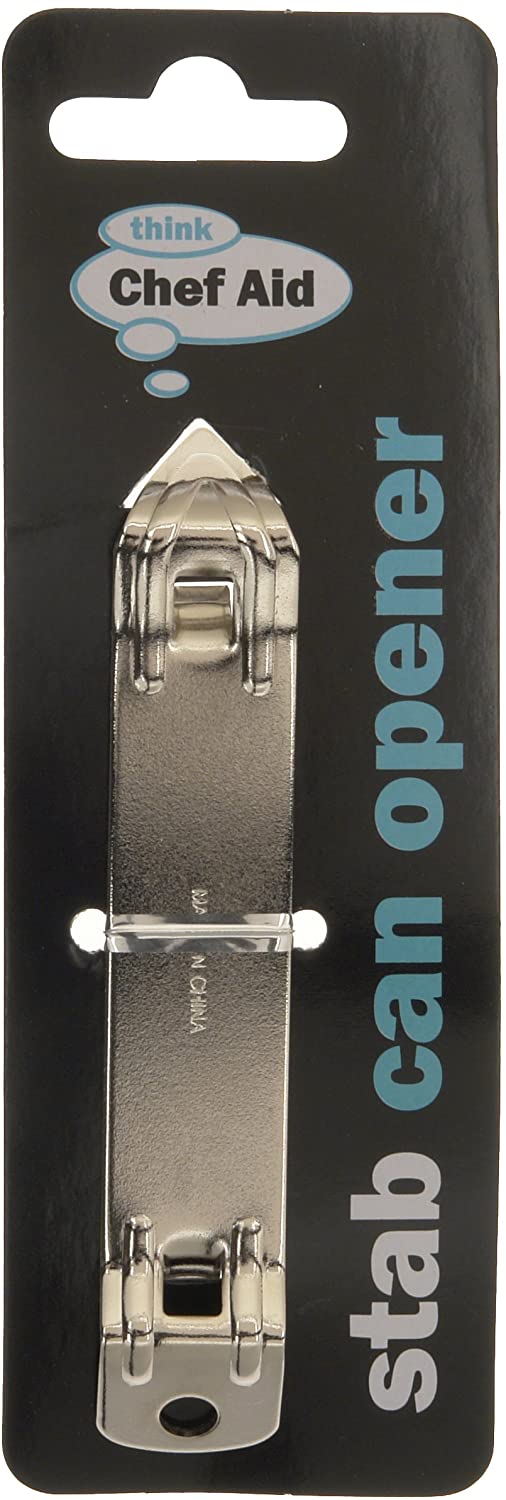 Chef Aid Traditional Style Stab Can Opener, Ideal for Camping and Caravan or Occasional Home Use