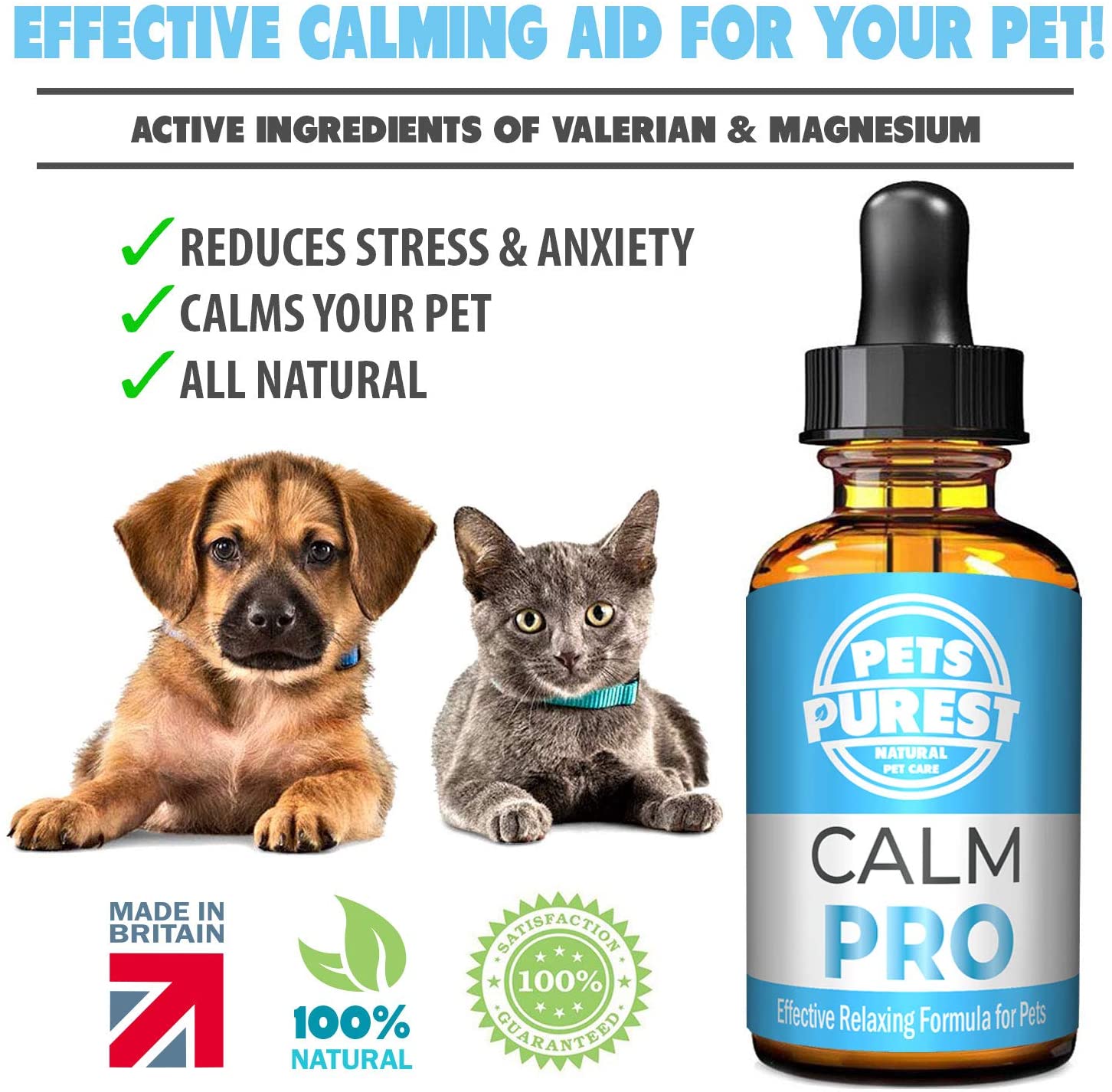 Pets Purest Dog Calming Drops, 100% Natural Cat & Dog Anxiety Relief Calming Oil for Dogs Cats & Pets. Soothe Stressed - Image 3