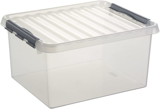 Sunware Q-Line Storage Box Colour, Transparent, 36 Litre