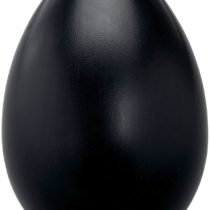 LP Latin Percussion Shaker Big Egg 3" (7,6 cm), Kunststoff schwarz, höhere Lautstärke, ideal für Live-Einsatz, LP0020BK