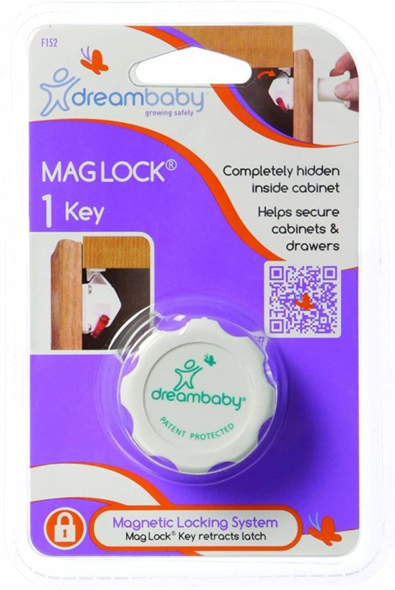 Dreambaby Mag Lock - 1 Key (White)