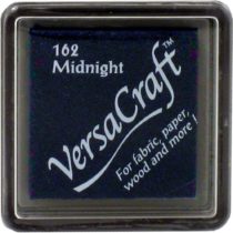 Tsukineko Versacraft vks-162 25 x 25 mm Small Fabric Cube Inkpad Midnight
