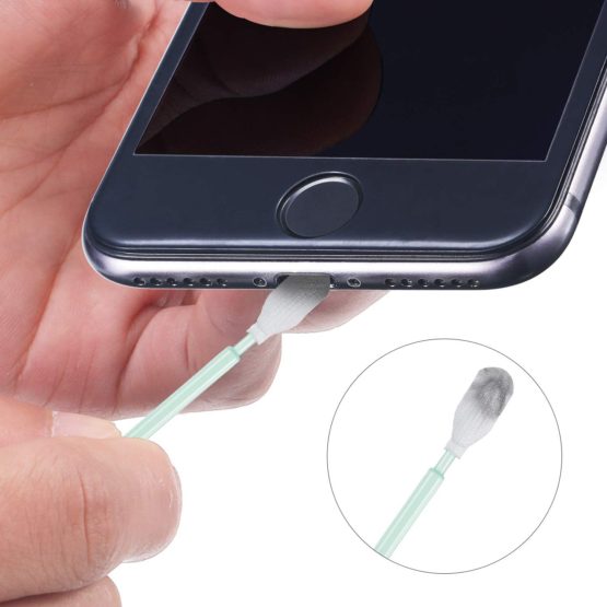 Tatuo Anti Dust Plugs Compatible with iPhone 5/6/ 7/8/ X/XS, Included Phone Port Cleaning Brush Kit, Cell Phone Speaker Cleaning Brushes and Phone Receiver Cleaning Brush Set (24 Pieces) - Image 2