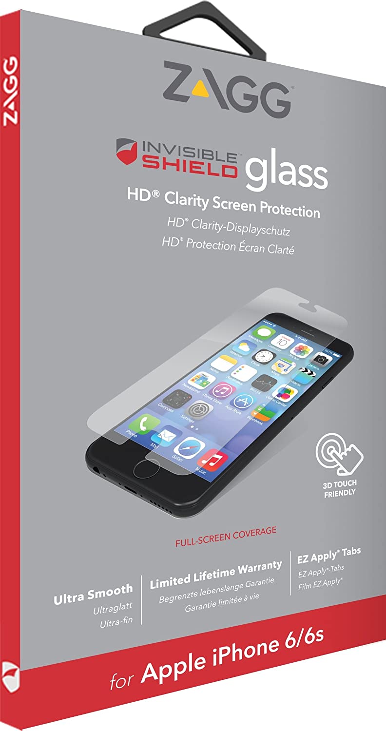 ZAGG InvisibleShield Glass for Apple iPhone 6, Case Friendly, Clear - Image 2