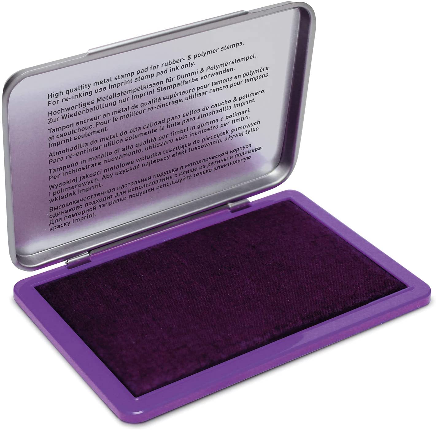 Trodat Imprint 9072M Metal Stamp Pad 11 x 7 cm Purple, 110 x 70 mm - Image 2