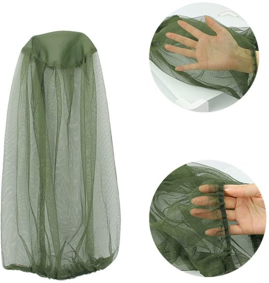 GOLRISEN 3 PCS Midge Nets Mosquito Head Net Breathable Mosquito Face Net Green Midge Head Net Protect from Flying Insects for Outdoor Activities - Image 3
