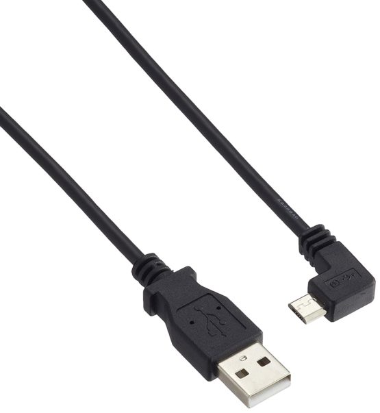 StarTech Right Angle Micro USB Cable – 1 ft / 0.5m – 90 degree – USB Cord – USB Charger Cable – USB to Micro USB Cable (USBAUB50CMRA),White