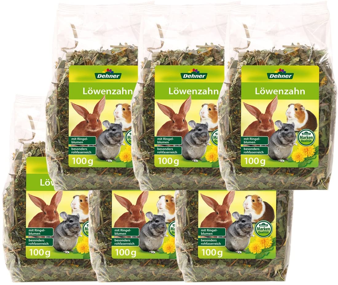 Dehner Dandelion Rodent Snack 6 x 100 g (600 g), 600 g (Pack of 1)
