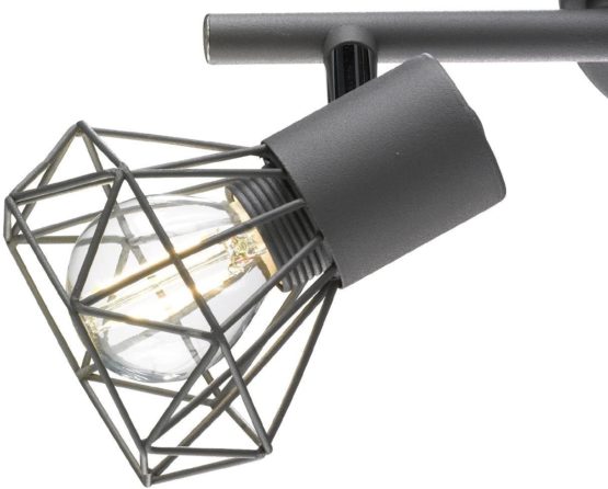 Fischer & Honsel Ran Ceiling Light, Grey/Chrome - Image 3