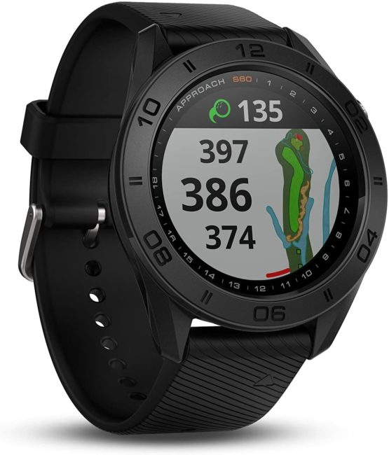 Garmin Approach S60, Premium GPS Golf Watch with Touchscreen Display and Full Color CourseView Mapping, Black w/Silicone Band - Image 2