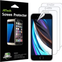 JETech Screen Protector for iPhone SE 2020, iPhone 8 and iPhone 7, PET Film, 3 Pack