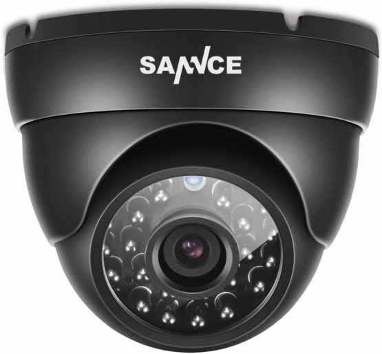 SANNCE 800TVL Hi-Resolution Home Security Camera System, IP66 Weatherproof Video Surveillance Camera, Long Distance Night Vision
