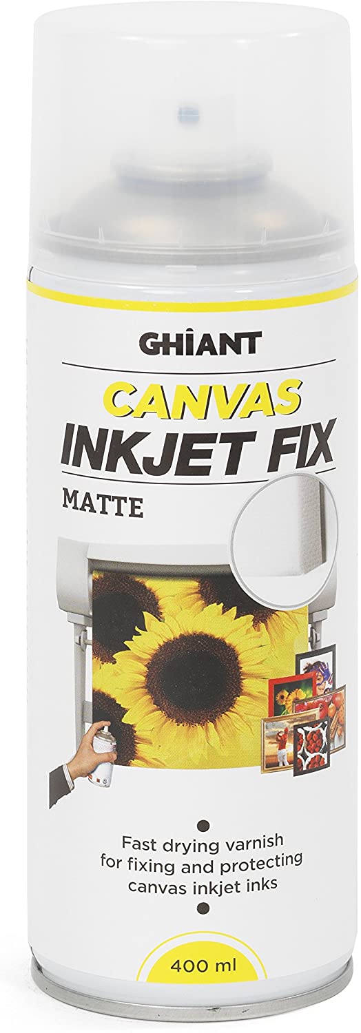 Ghiant 400 ml Canvas Ink Jet Fix Can, Matt/Transparent