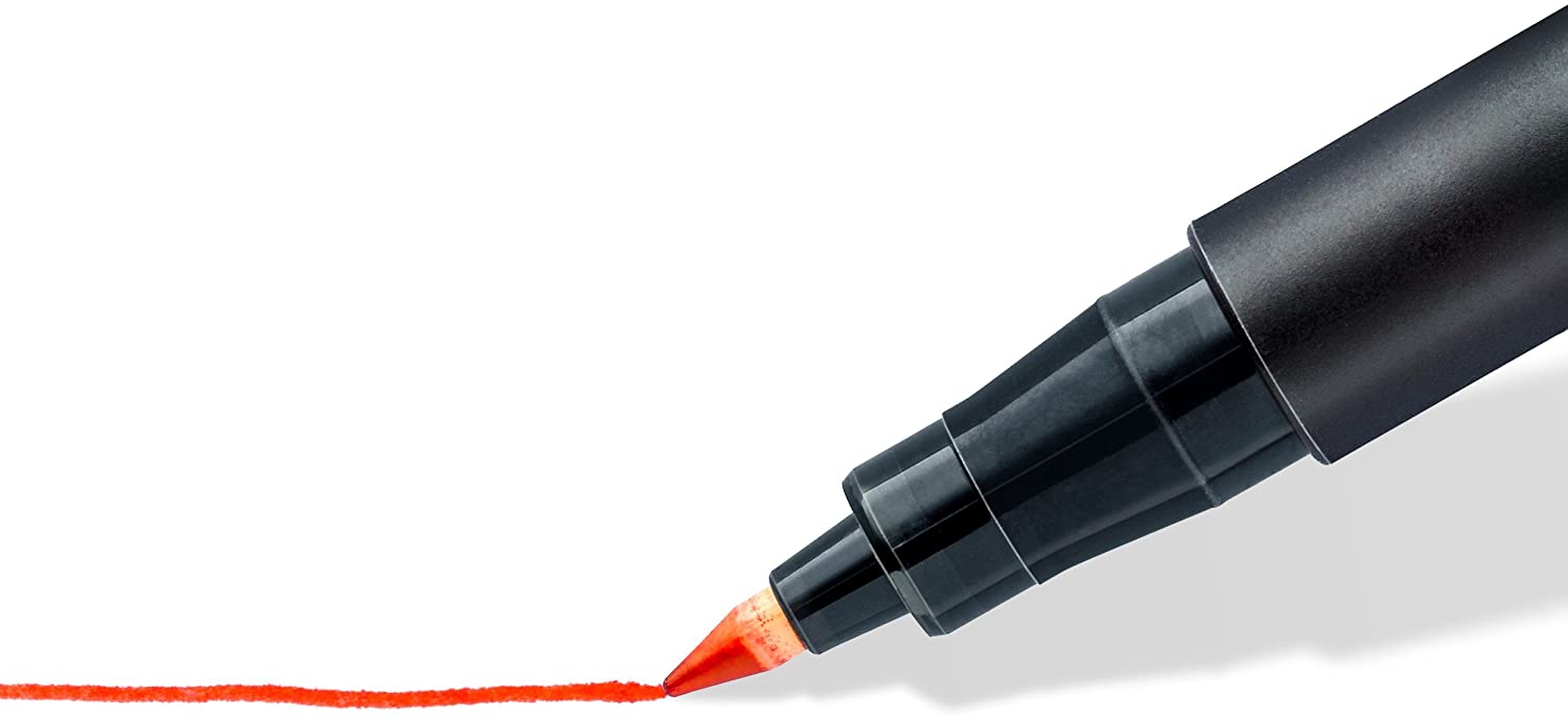 STAEDTLER 318 WP8 Lumocolor Permanent Pen, Fine Line Width, 0.6mm - Assorted Colours (Pack of 8), 8 count (Pack of 1) - Image 4