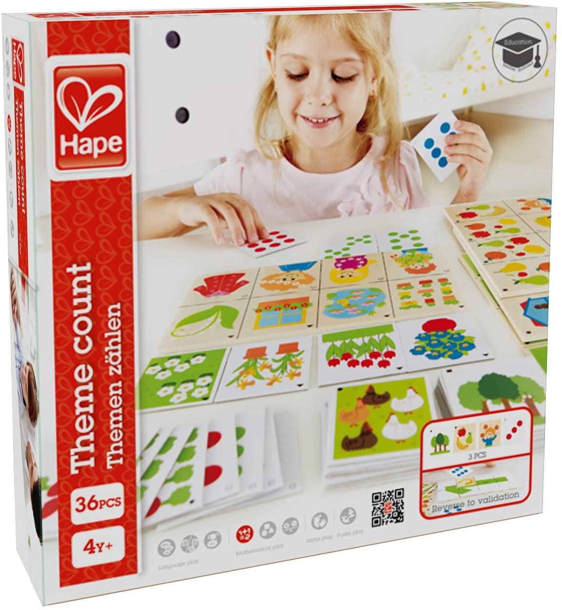 Hape HAP-E6303 Home Education Theme Count Game