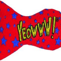 YEOWWW Stinkies Stars Cat Toy, red with blue stars