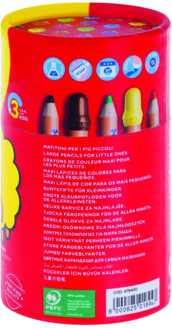 GIOTTO BEBE POT 10 COLOURED PENCILS - Image 2