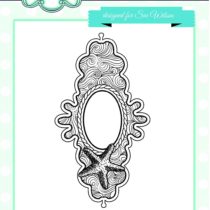 Creative Expressions Jocelyn's Ocean-Pre Cut Rubber Stamp, Grey, 6.2 x 11.1