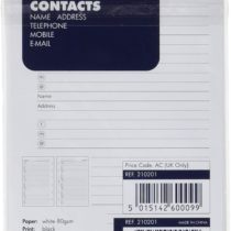 Filofax Pocket for Name, address,telephone,mobile,e-mail