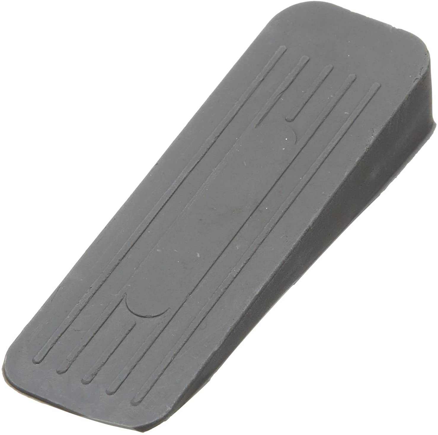 Merriway BH04893 (4 Pcs) Heavy Duty Non-Slip Rubber Door Wedge Stopper, 120 x 40mm Grey - Pack of 4 Pieces