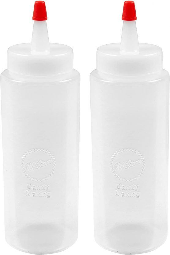 Wilton 2 Pack Mini Melting Bottle, White, 5.1 x 5.1 x 15.2 cm