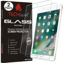 [2 Pack of] TECHGEAR GLASS Edition for iPad 9.7" (2018/2017, 5th & 6th Generation), iPad Air 1, iPad Air 2 Screen Protector, Genuine Tempered Glass Guard Cover - Apple Pencil Compatible
