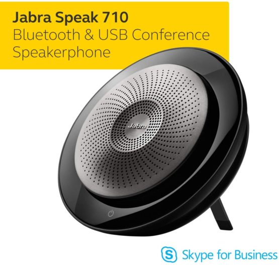 Jabra Speak 710 Speaker Phone - Microsoft Certified Portable Conference Speaker with Bluetooth Adapter and USB - Connect with Laptops, Smartphones and Tablets, Black - Image 2