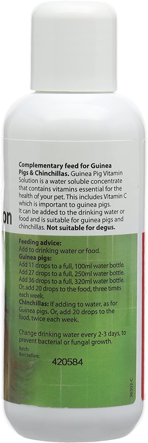 Beaphar Multi Vitamin Solution for Guinea Pigs 100 ml, Clear, 100 ml (Pack of 1) - Image 2