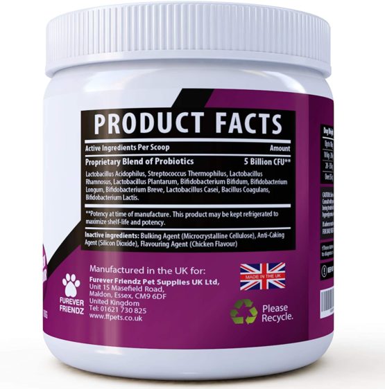 Canine Dietary Supplement, Probiotics for Dog’s Digestive Health, 100g Powder • Furever Friendz - Image 2