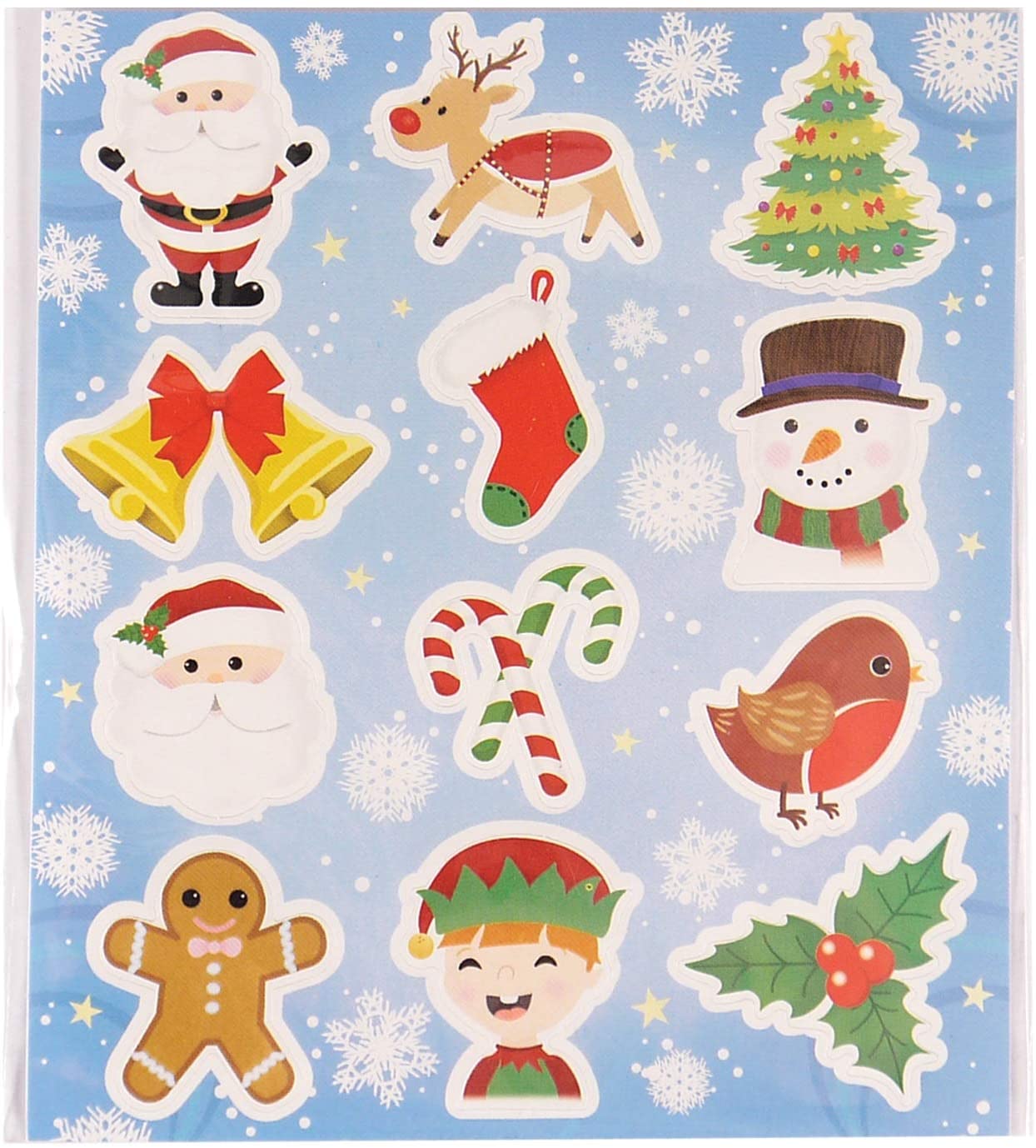 Henbrandt 12 x Christmas Sticker Pack - Image 2