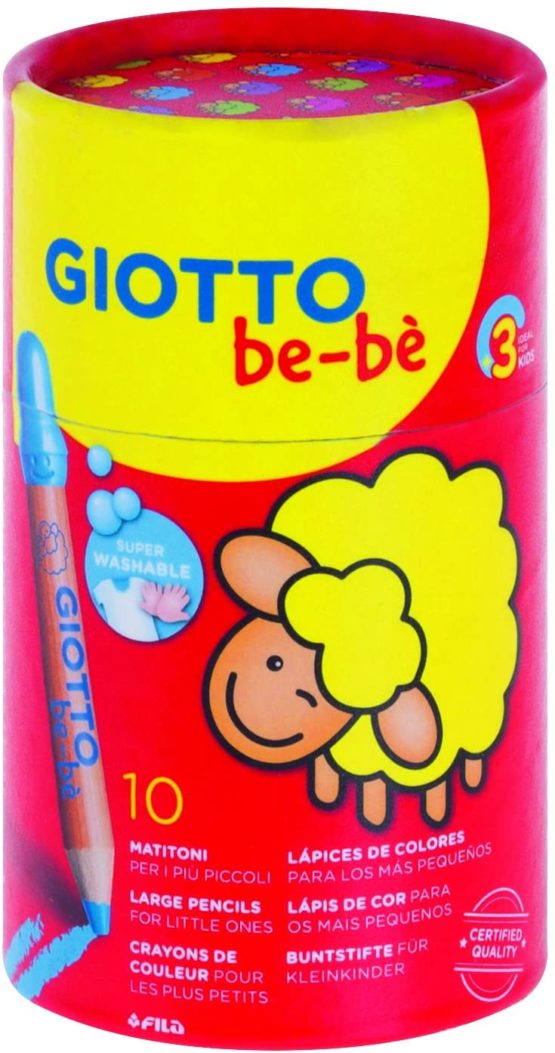 GIOTTO BEBE POT 10 COLOURED PENCILS