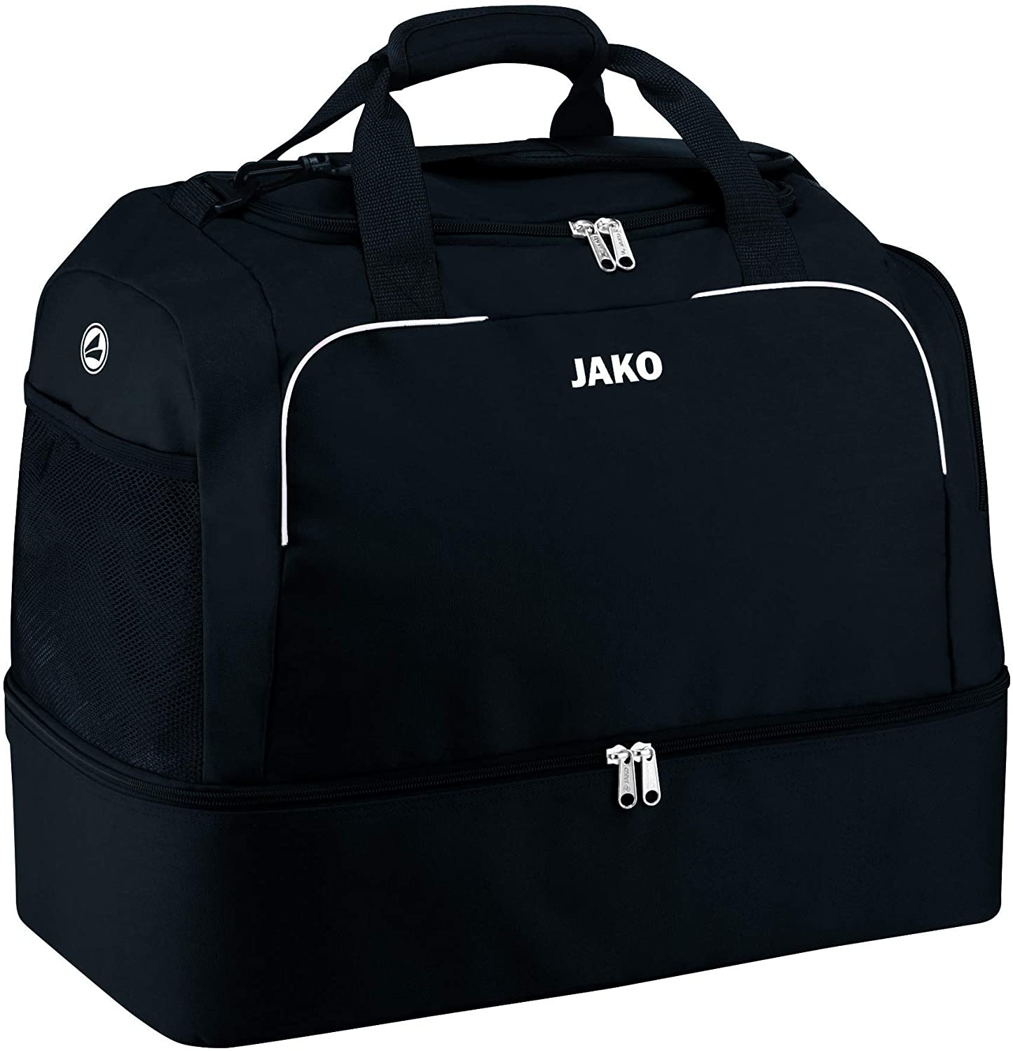 JAKO Classico Sports Bag with Bottom Compartment, 60 cm, 80 L, Black
