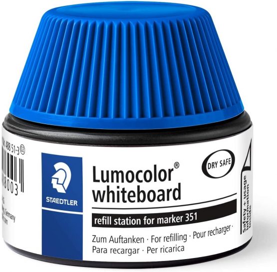 Staedtler Lumocolor 488 51-3 Whiteboard Marker Refill Station - Blue