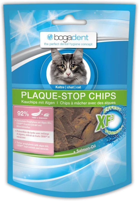 bogadent Plaque-Stop Fish Chips for Cats, 50g, single unit