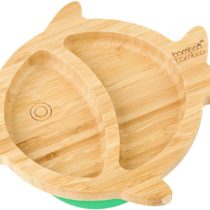 bamboo bamboo ® Baby Toddler Fish Suction Plate (Green)